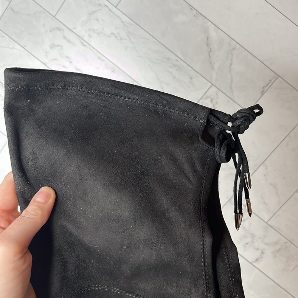 NWT Marc Fisher Womens Humor Black Faux Suede Over-The-Knee Boots Shoe Size 5M - Picture 6 of 10